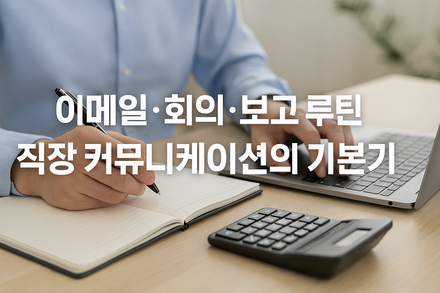 이메일·회의·보고 루틴 – 직장 커뮤니케이션의 기본기