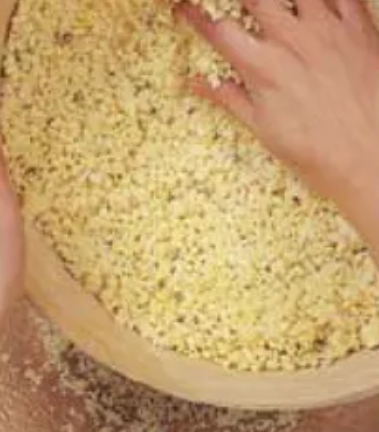 한국의 떡 종류 닭알떡-고물 만들기