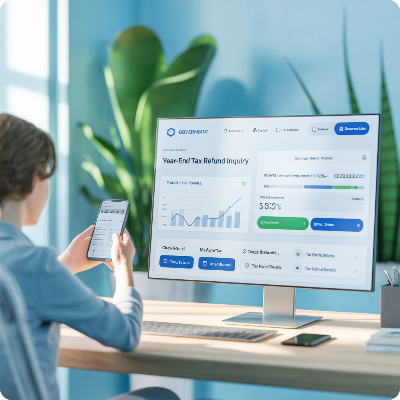 연말정산 환급금 조회 이미지