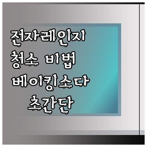 주방 필수템 전자레인지, 베이킹소다로..