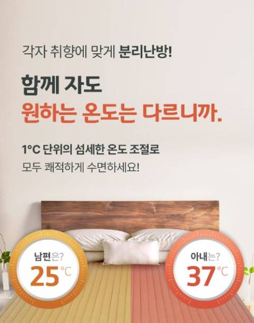 포레몽 온수매트 침대형 특징