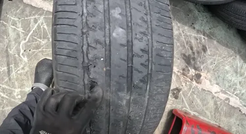 주행습관으로 인한 타이어 청킹 발생
