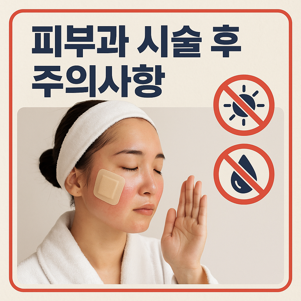 피부과 시술 후 주의사항