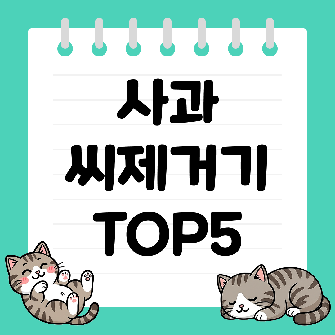 아침 과일 손질이 쉬워지는 사과 씨제거기 추천 TOP5