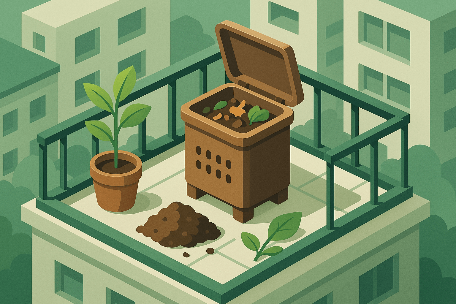 &ldquo;도심 속 작은 순환, 베란다 미니 퇴비통&rdquo;