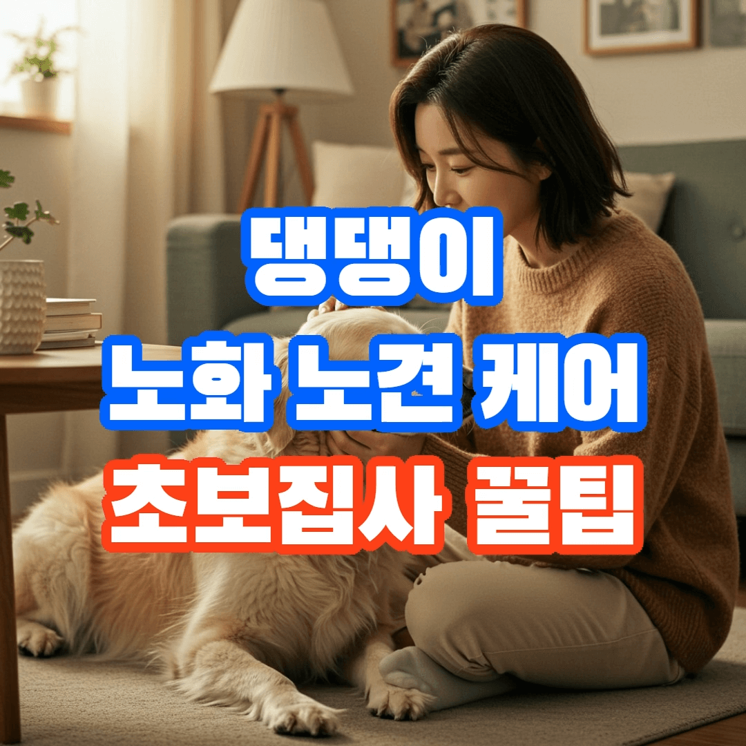 반려견 노화와 노견 케어 완벽 가이드, 초보 주인 필수👴