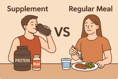 보충제 vs 일반식