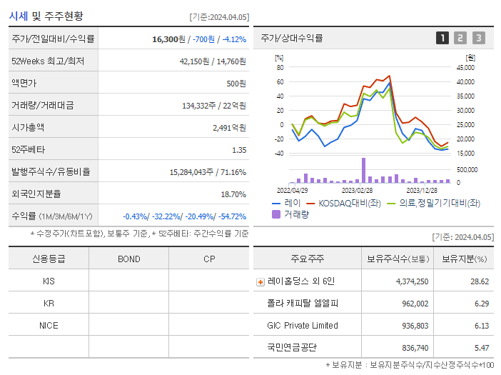 레이_기업개요