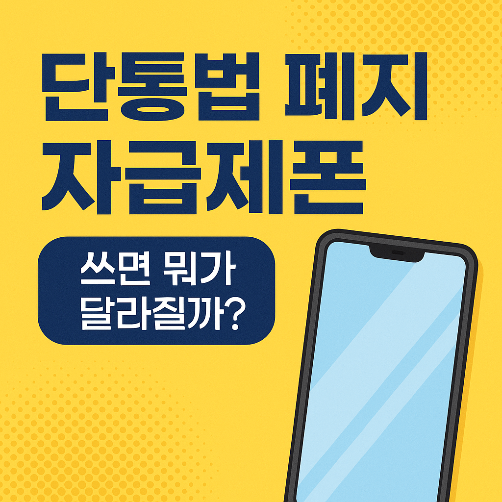 단통법 폐지 자급제