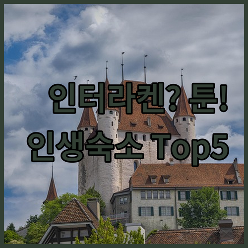 인터라켄보다 아름다운 툰에서 머물기 ..