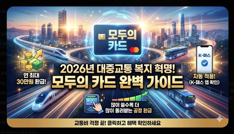 2026 모두의 카드 신청 방법(기준, 비교, 절차)(+FAQ)