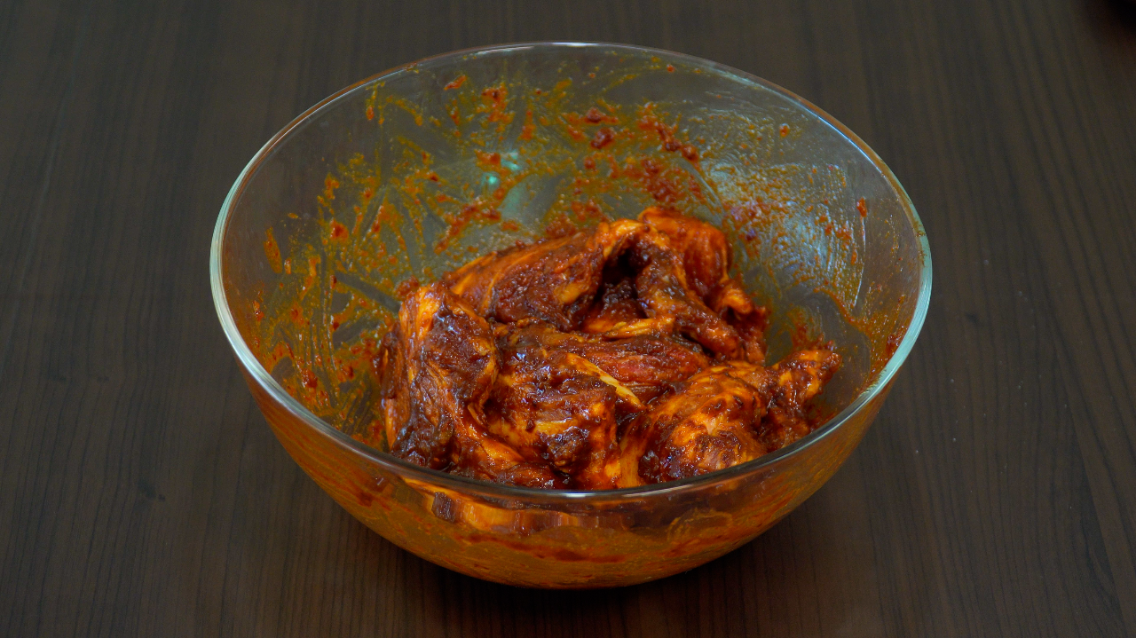 고추장 삼겹살 재우기