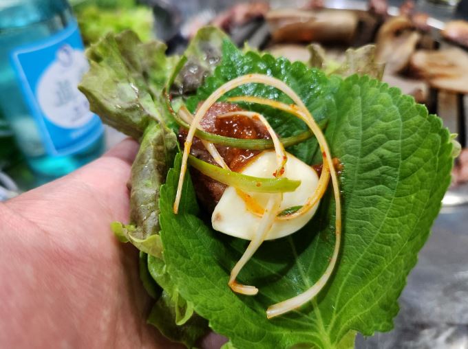 서울-당산-맛집-기찻길-연탄불-생고기-쌈