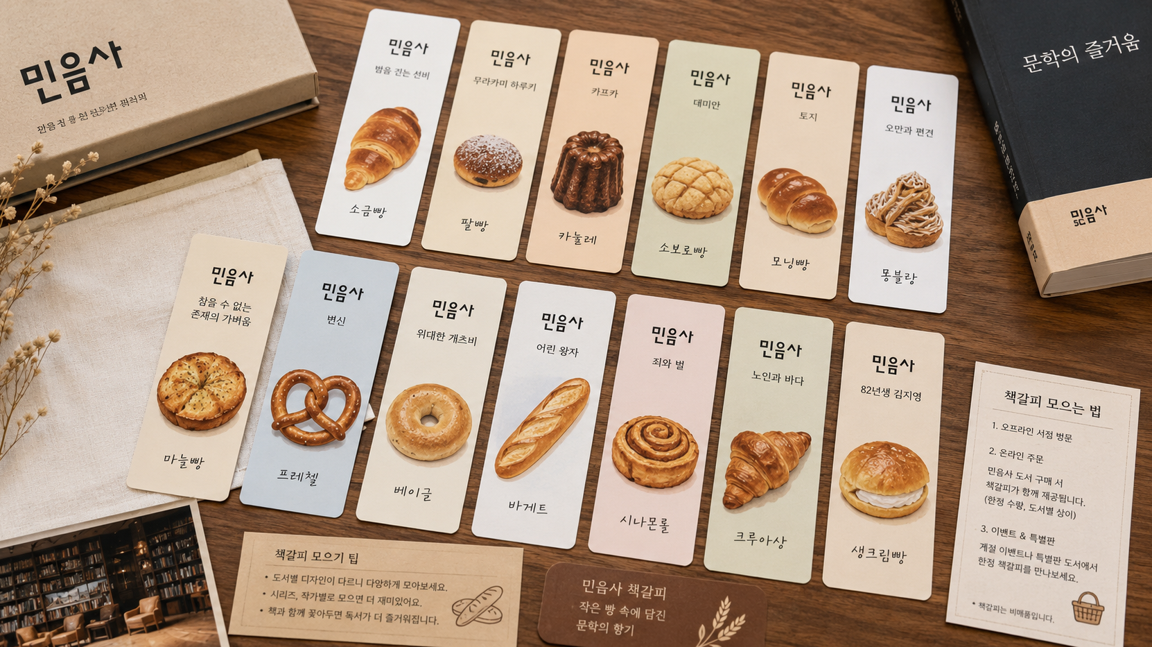 민음사 빵 책갈피 종류별 완벽 수집 가이드