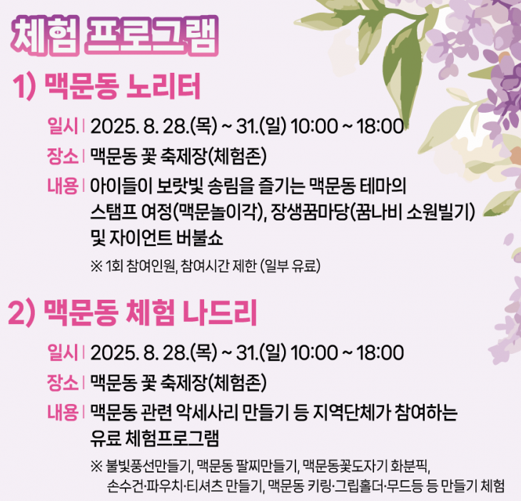 체험 프로그램