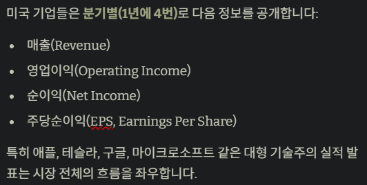 분기별실적 발표