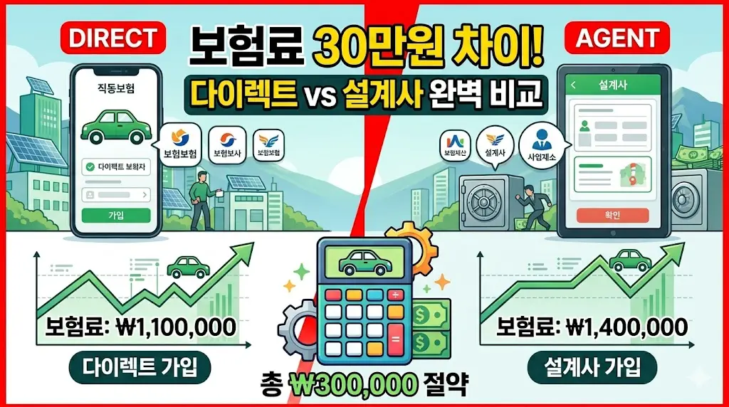 다이렉트 자동차보험 비교 2026 KB손보 현대해상 삼성화재 DB손보 추천 보험료 낮추기 꿀팁