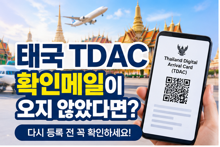 태국 TDAC 등록 완료 확인 방법