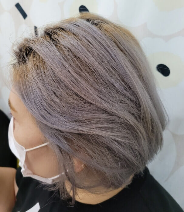 탈염색 머리 이미지