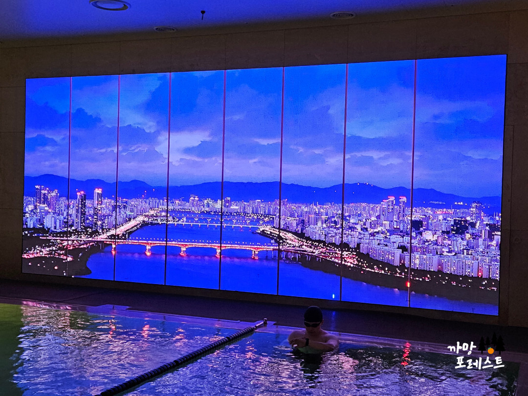 안다즈 서울 강남 수영장 분위기