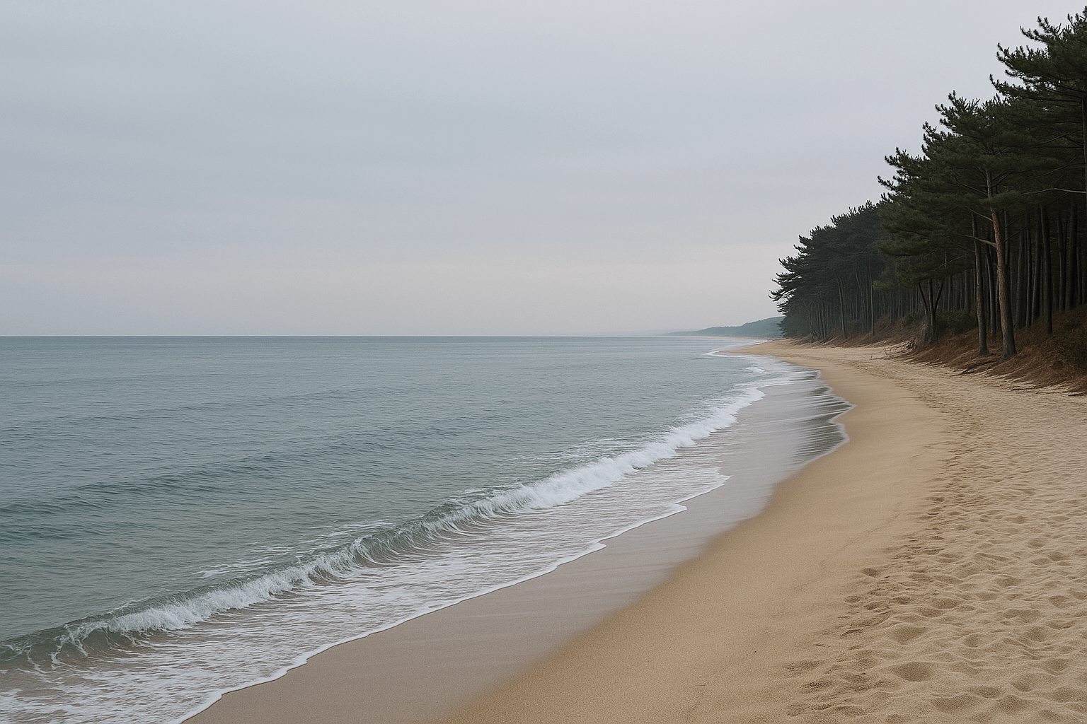 12월 고성 화진포에서 마주하는 겨울 바다의 고요한 깊이와 사색이 깃든 해안 풍경의 매력