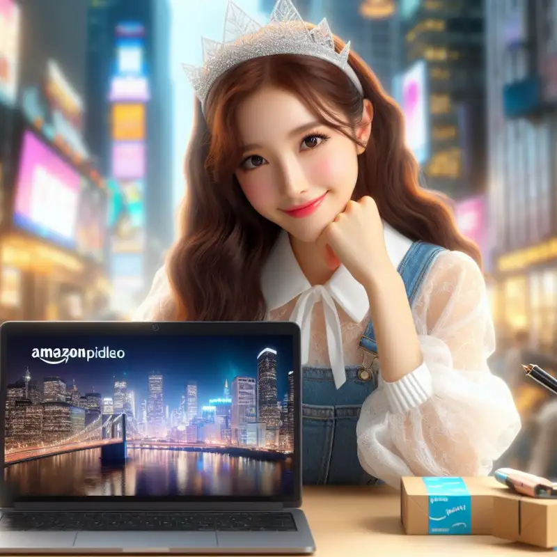 아마존-프라임-비디오-시청하는-여자의-모습