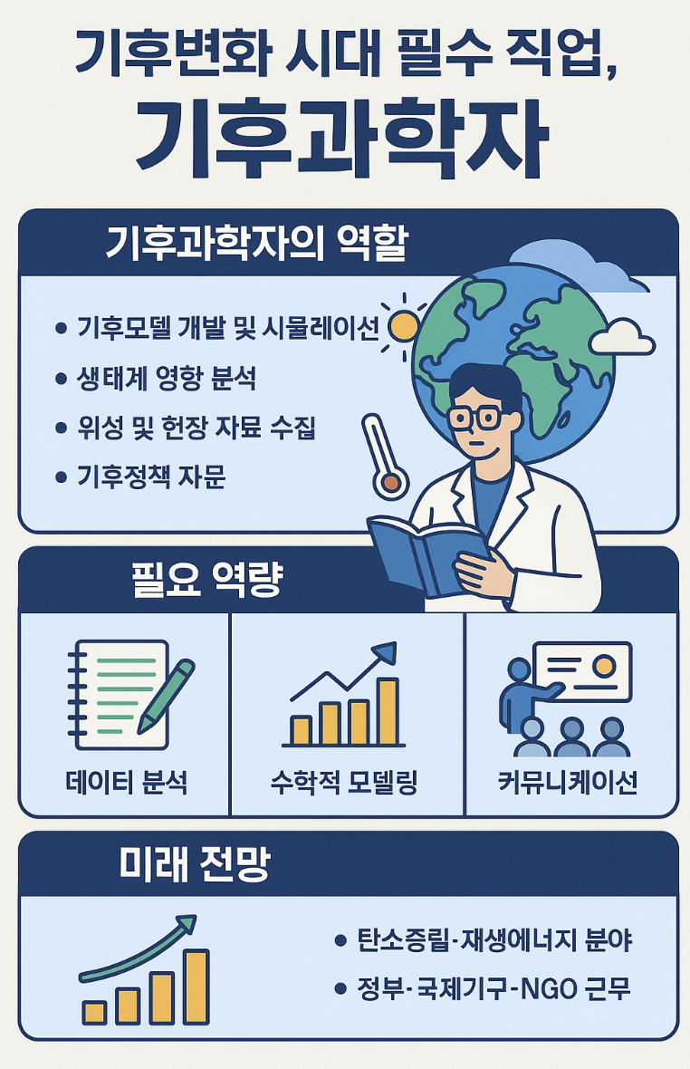 기후변화 시대 필수 직업, 기후과학자가 하는 일과 미래 전망