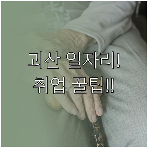 괴산군 어르신 일자리 정보 및 시니어..