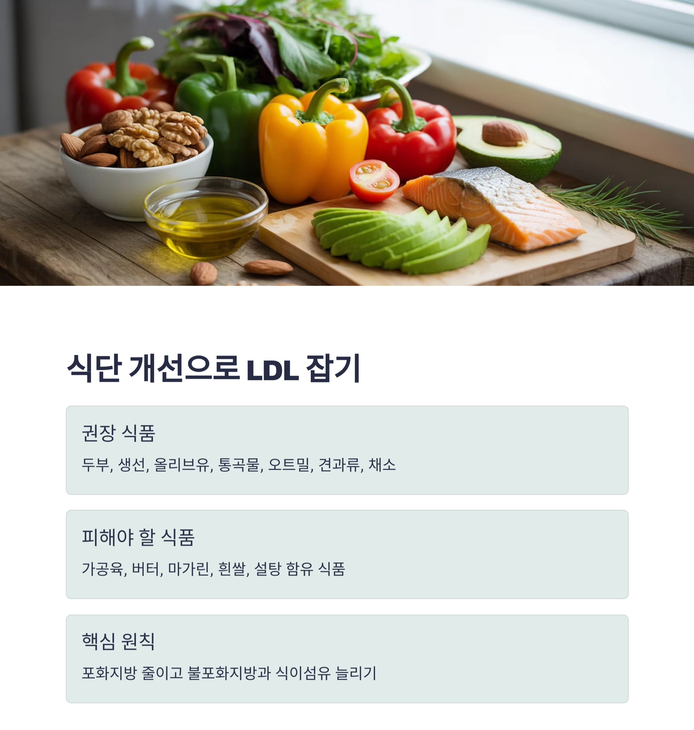 중년이라면 꼭 실천해야 할 콜레스테롤 낮추는 핵심 방법