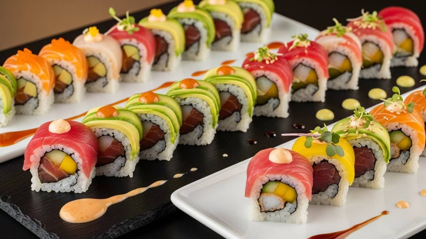 초밥 형태의 김밥 – 퓨전 인기 상승