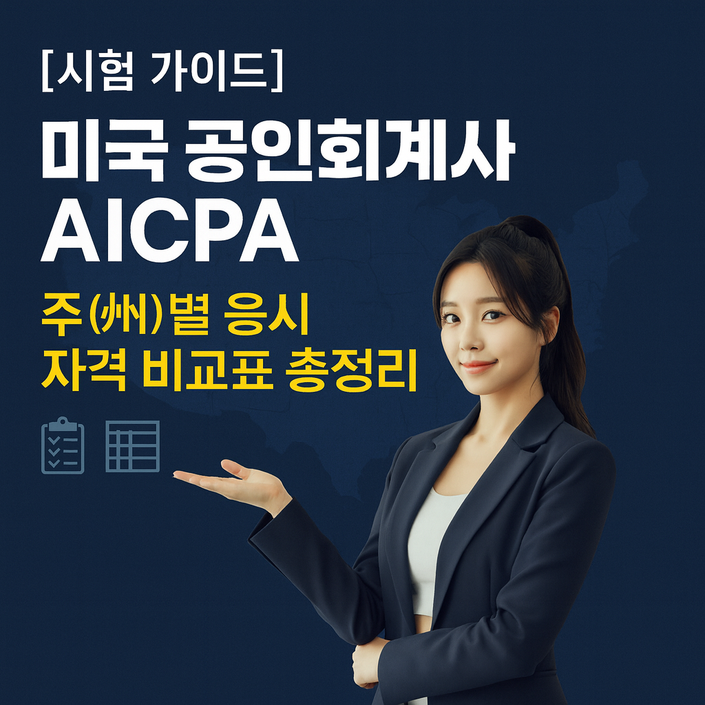 [시험 가이드] 미국 공인회계사 AICPA ｜ 주(州)별 응시 자격 비교표 총정리