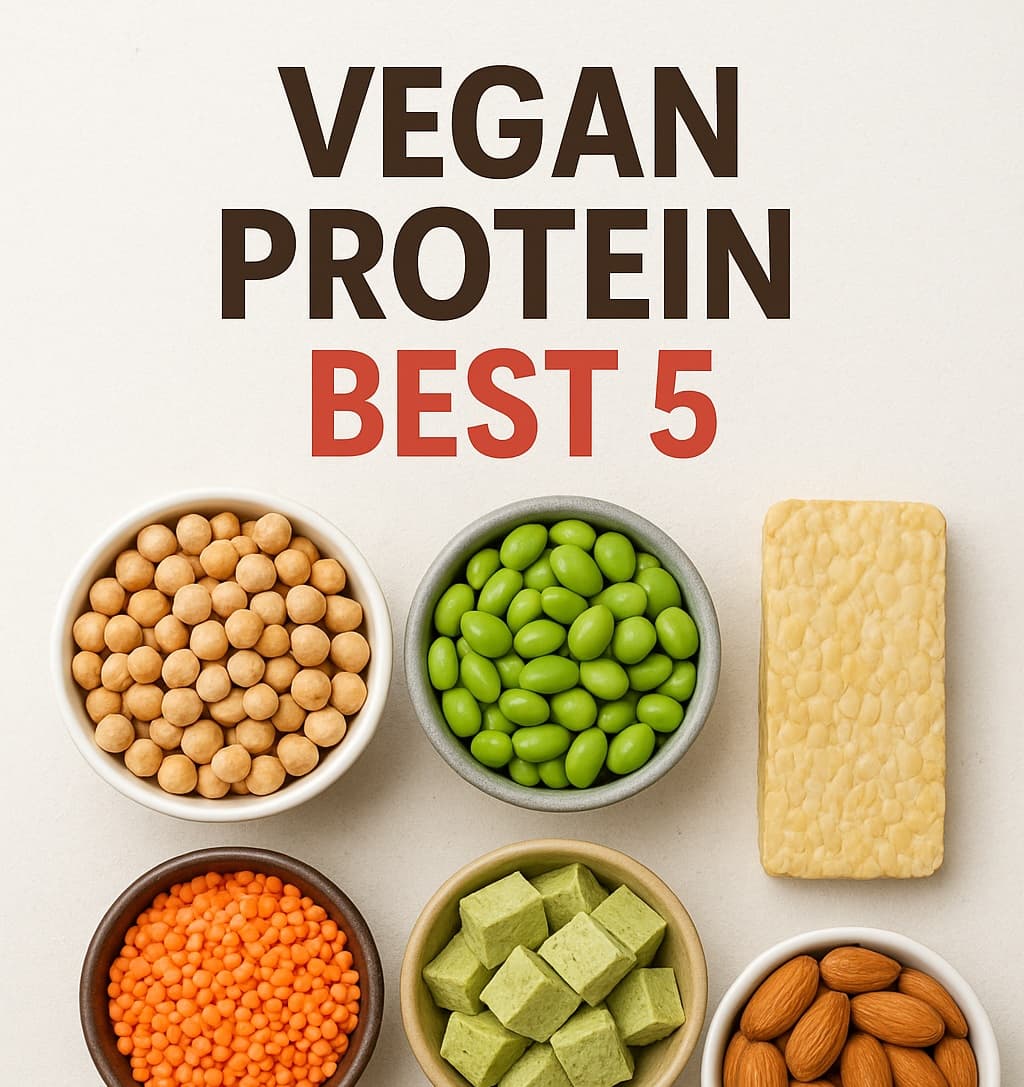 🌱 비건 식단, 단백질 부족은 옛말! 비건 단백질 식품 BEST 5