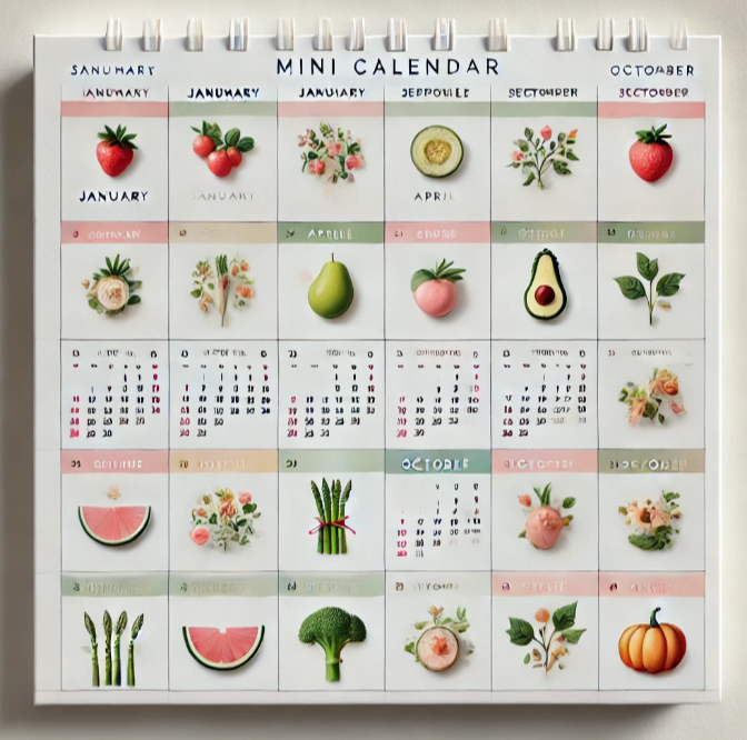 월별 제철 음식 캘린더 글 썸네일