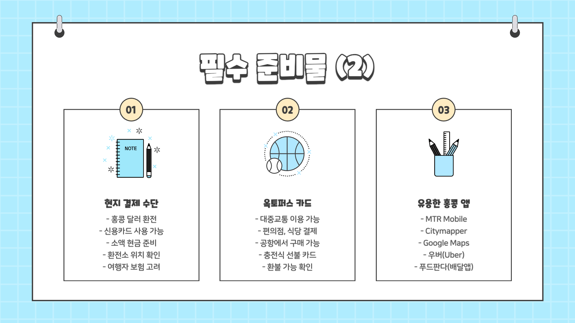 홍콩 여행 준비물 홍콩 3박 4일 추천 코스