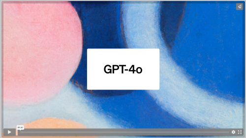 GPT4o출시