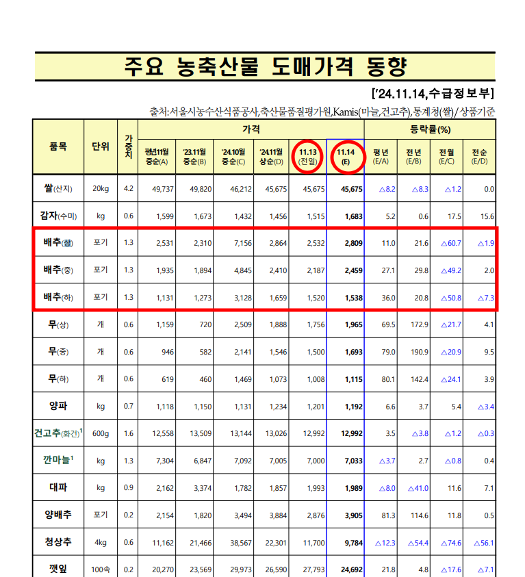 김장철 꿀팁 공개! 더 저렴하게 김장하기!