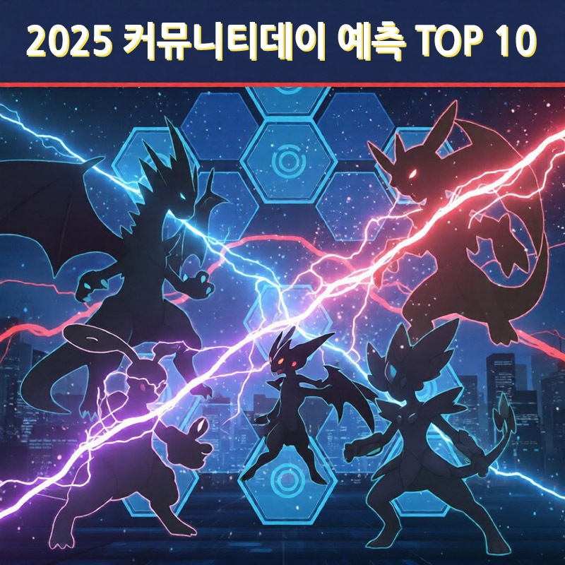 2025년 커뮤니티데이 리그 예측·뜰 후보 포켓몬 10선