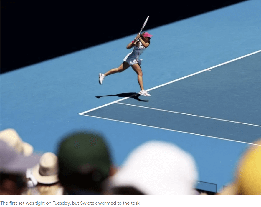 2024 호주 오픈 테니스대회 1라운드 경기결과 2라운드 대진표