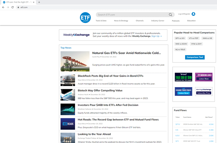 이티에프(www.etf.com) 홈페이지