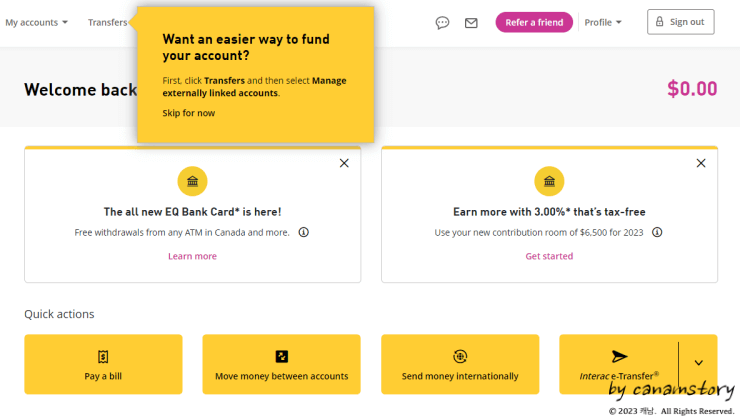 EQ Bank 가입 절차 8