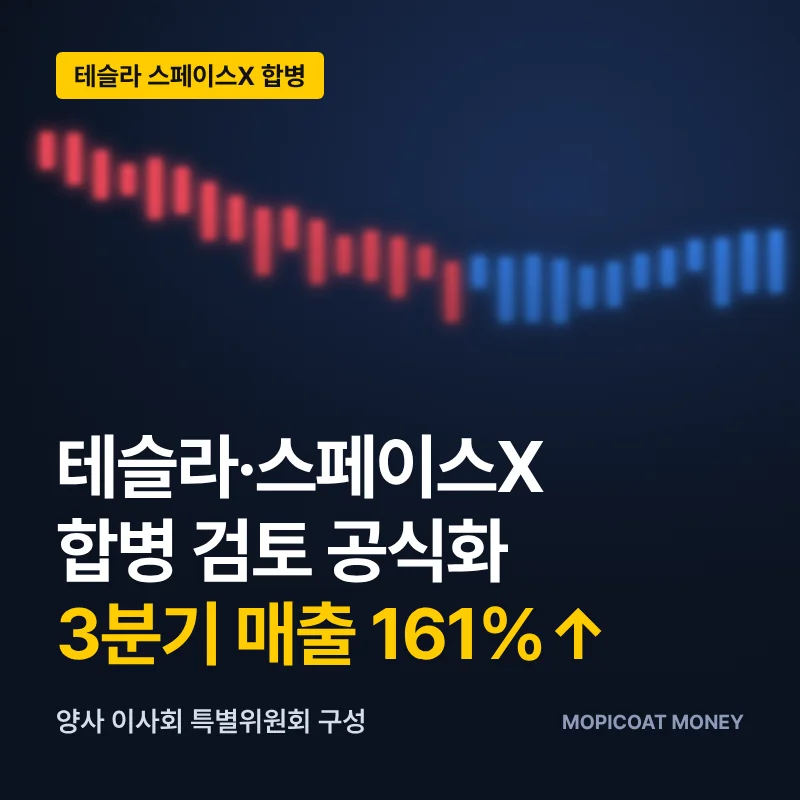 테슬라 스페이스X 합병 검토 썸네일