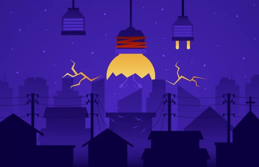 전기를 사용하고 있는 포스터입니다.