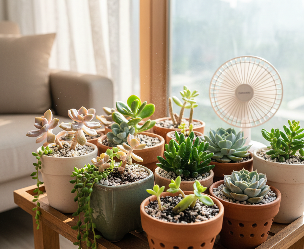 다양한 다육식물들