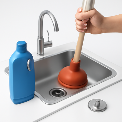 싱크대 물막힘 시 집에서 바로 해결하는 순서