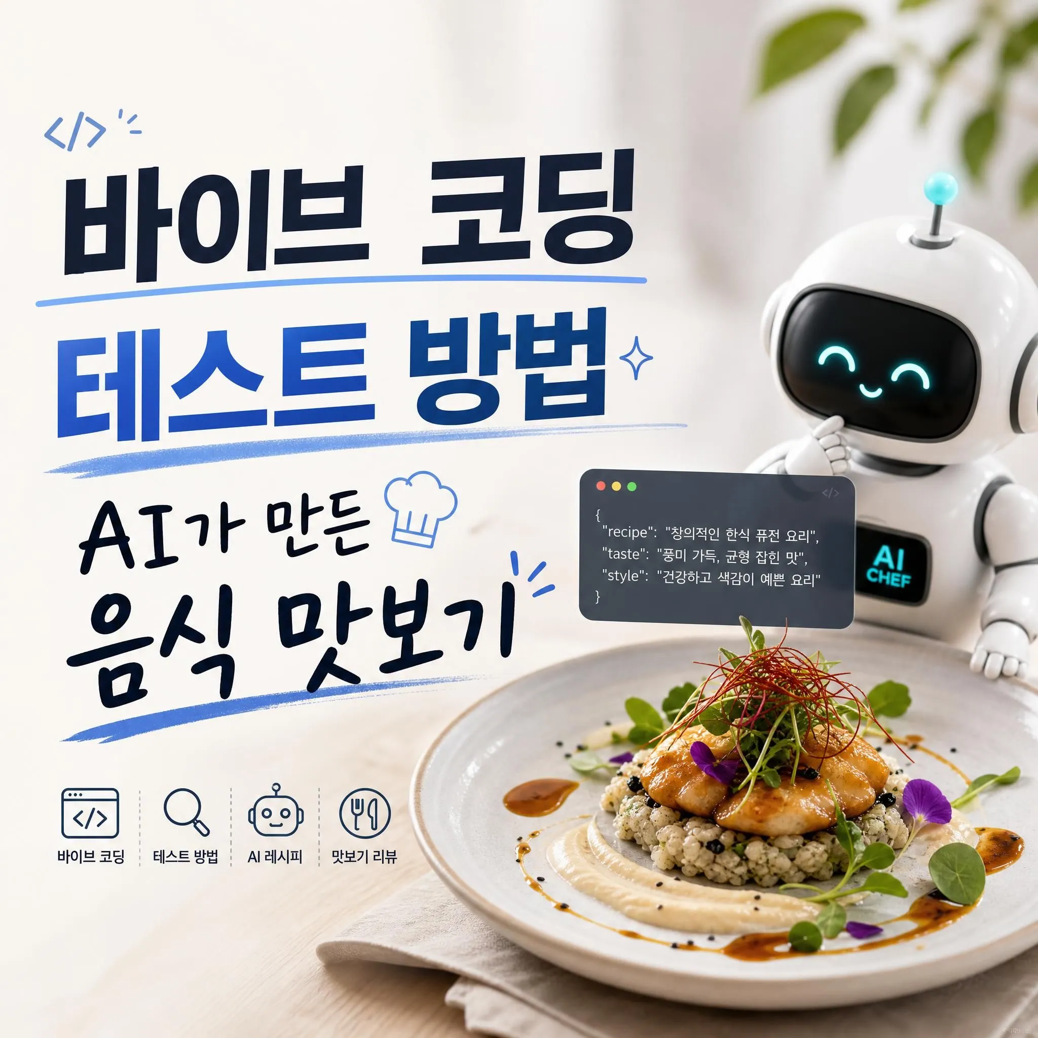 바이브 코딩 테스트 방법 AI가 만든 음식 맛보기
