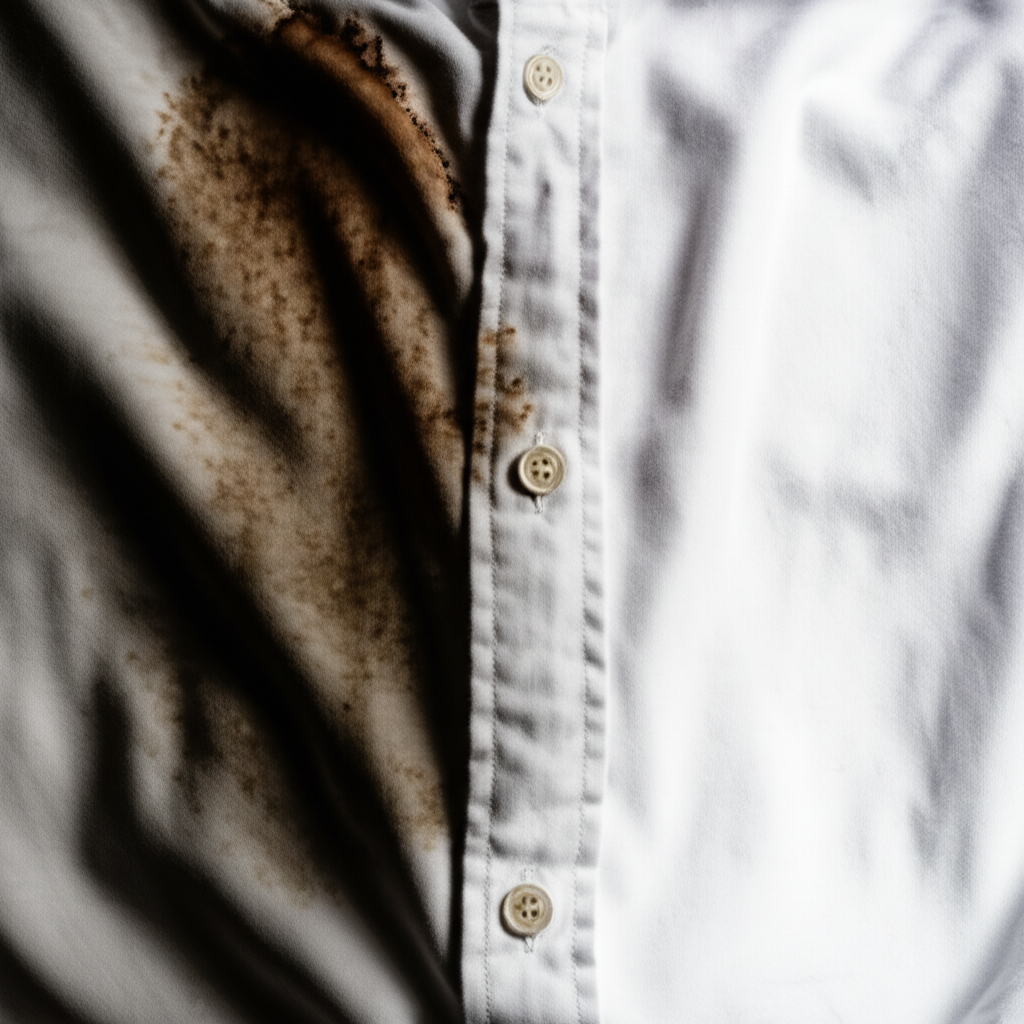 셔츠에 묻은 얼룩