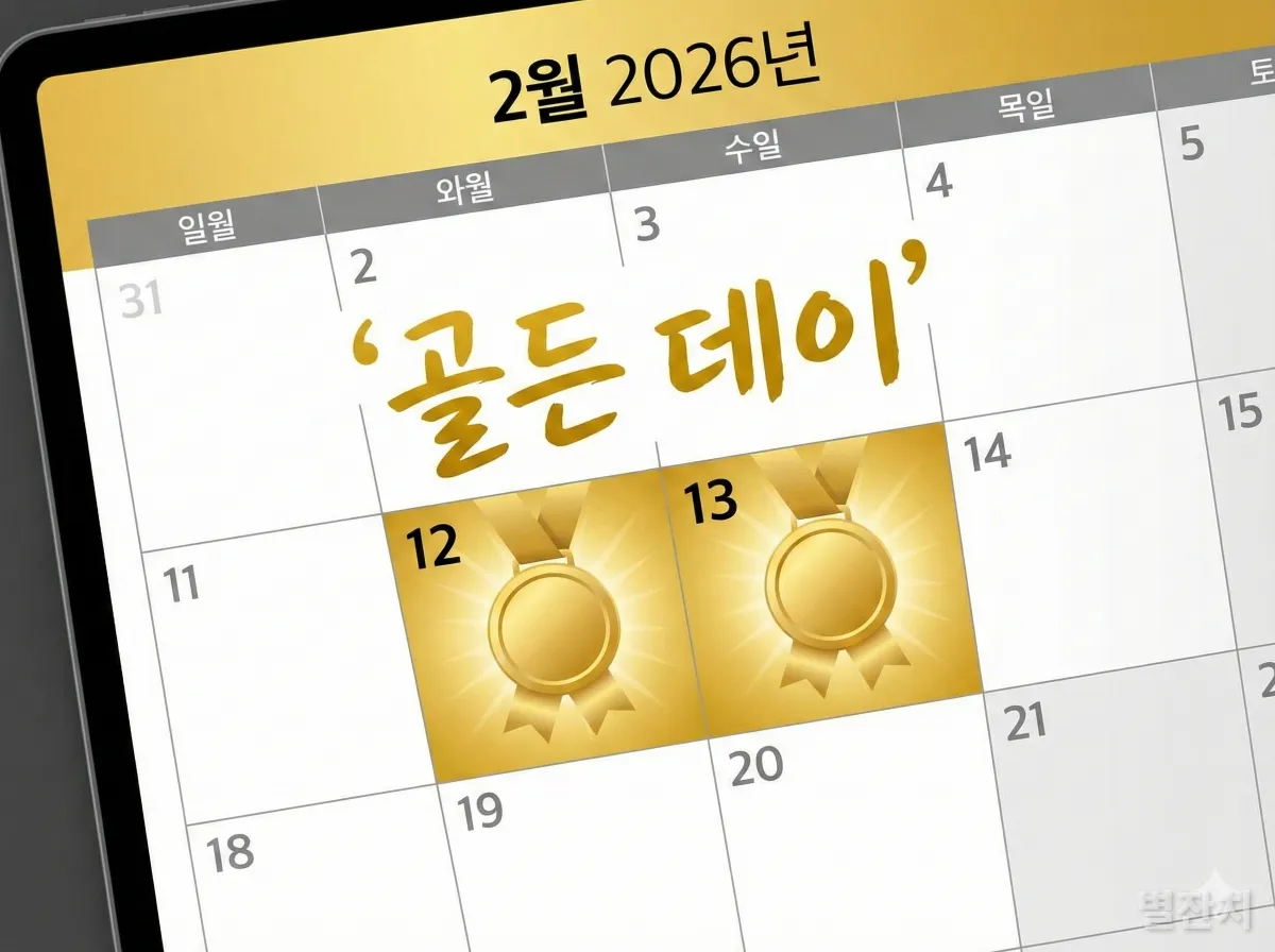 2026년 2월 쇼트트랙 골든 데이 경기 일정표