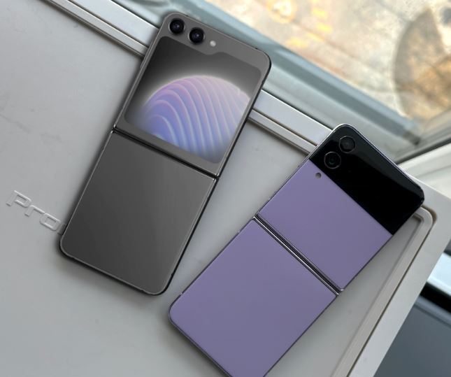 갤럭시 z플립5 렌더링 디자인