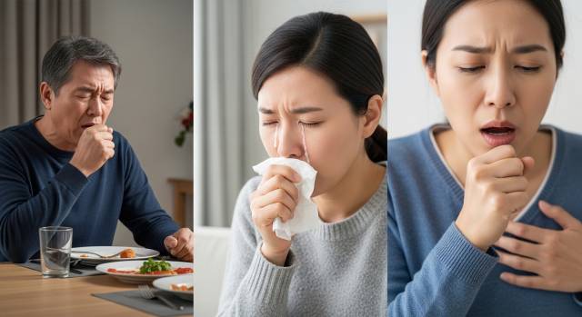 【IMG9 — 역류성 기침·감기 기침·천식 기침 3가지 비교 이미지】