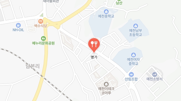 동네한바퀴-예천-칼국수-위치